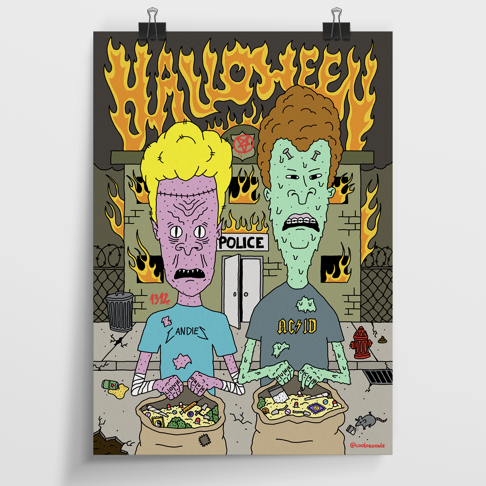 Zombie Beavis & Butthead
